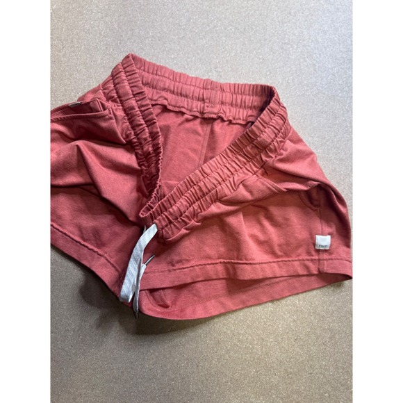 Vuori Women Coral Heather Performance Athletic Shorts Size M Drawstring Pockets - Picture 5 of 8